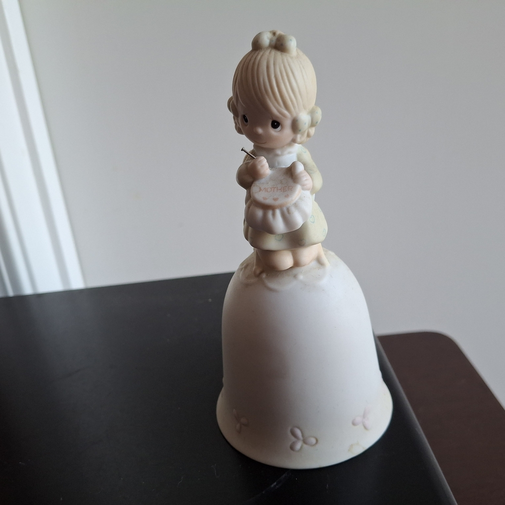 Precious Moments Cream Decor Accent Bell